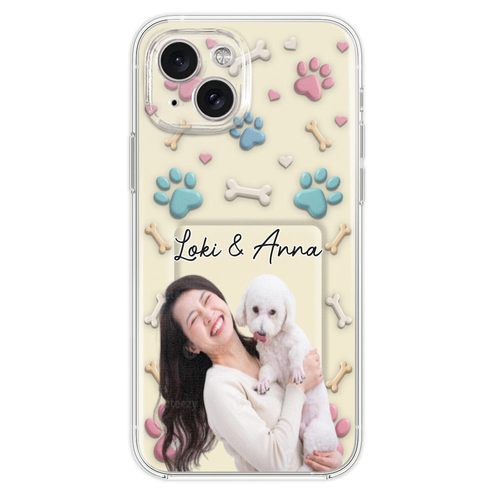 Dog Mom Cartoon Photo - Personalized 3D Effect Phone Case