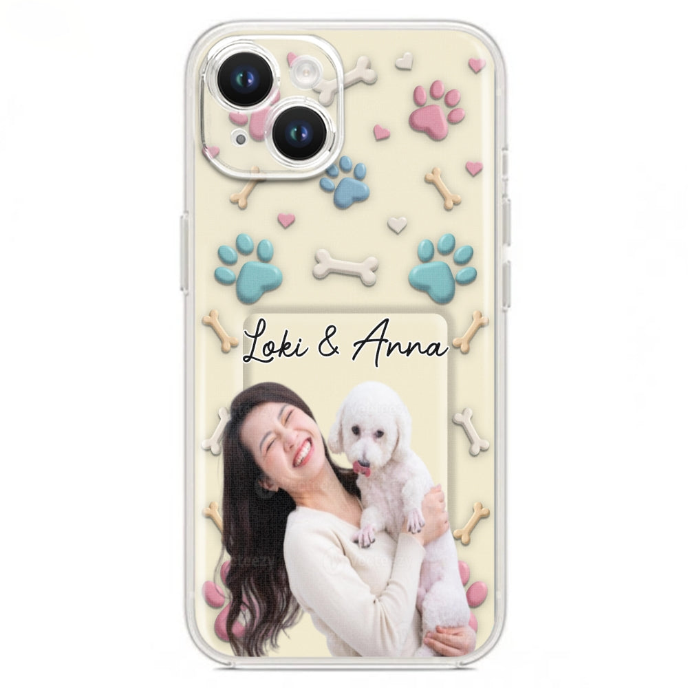Dog Mom Cartoon Photo - Personalized 3D Effect Phone Case