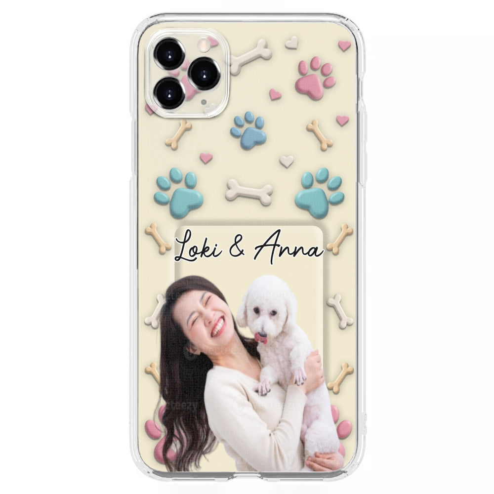 Dog Mom Cartoon Photo - Personalized 3D Effect Phone Case