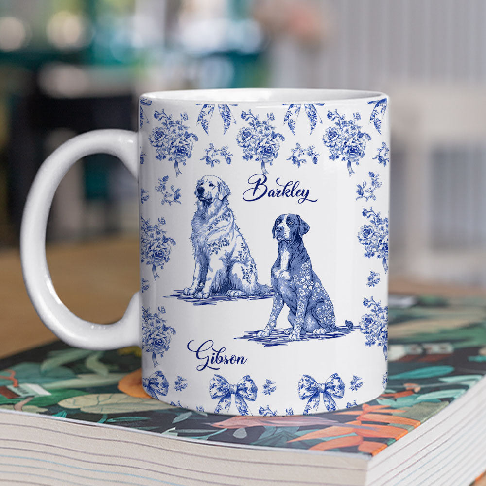 Custom Christmas Birthday Gifts For Dog Mom, Dog Lovers • Fond Of You Dog Ver - Personalized Coffee Mug