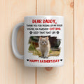 Custom Photo Father's day Birthday Gifts For Cat Dad, Cat Lovers • Awesome Cat Dad Photo - Personalized Coffee Mug