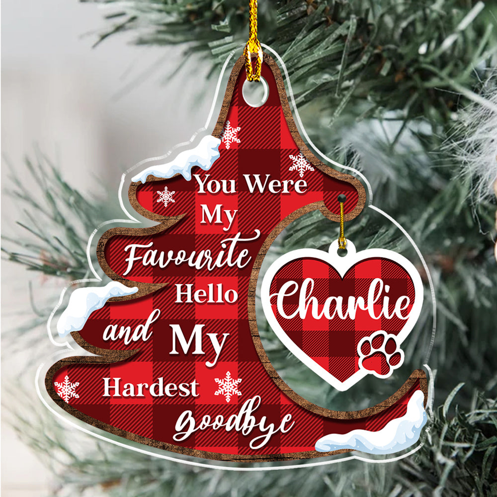 Pet Christmas - Personalized Acrylic Ornament