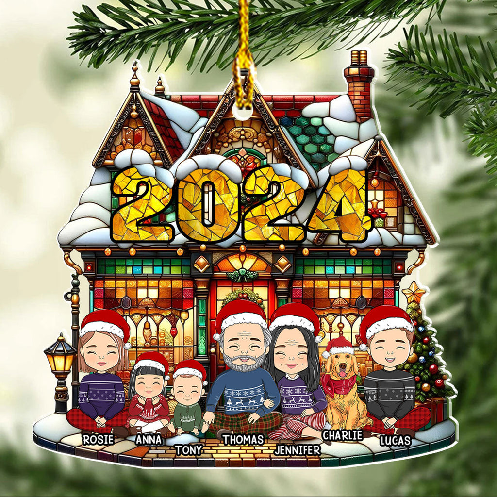 Warm Family - Personalized Acrylic Ornament