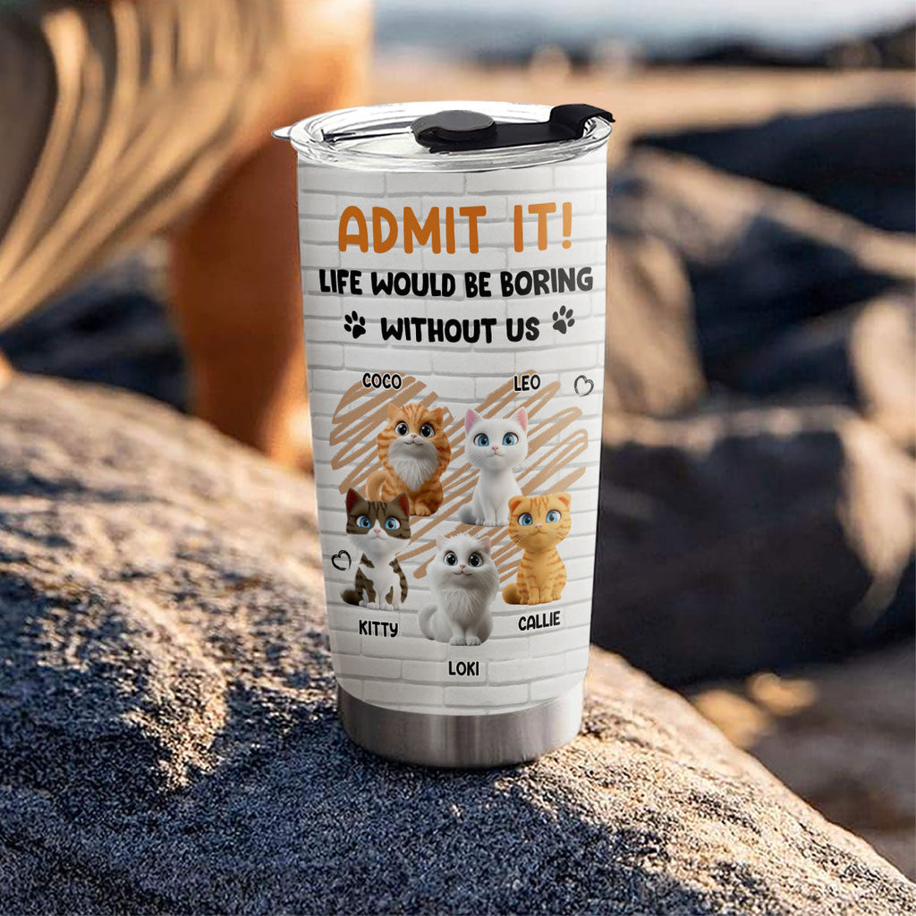 Custom Christmas Birthday Gifts For Cat Lovers • Let Me Tell You Cat - Personalized Tumbler