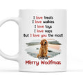 Custom Photo Christmas Birthday Gifts For Dog Lovers • Love You The Most Photo - Personalized Coffee Mug