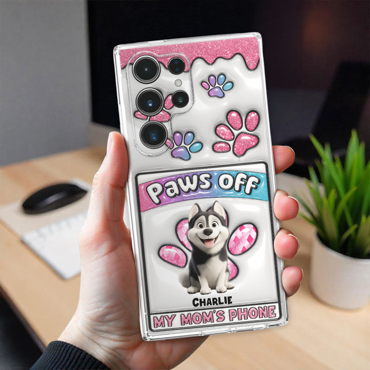 No Touch Allowed - Personalized 3D Inflated Effect Phone Case