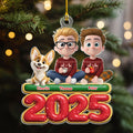 Custom Christmas Decor Home Birthday Gifts For Dog Lovers • We And Our Dog Version 2 - Personalized Acrylic Ornament