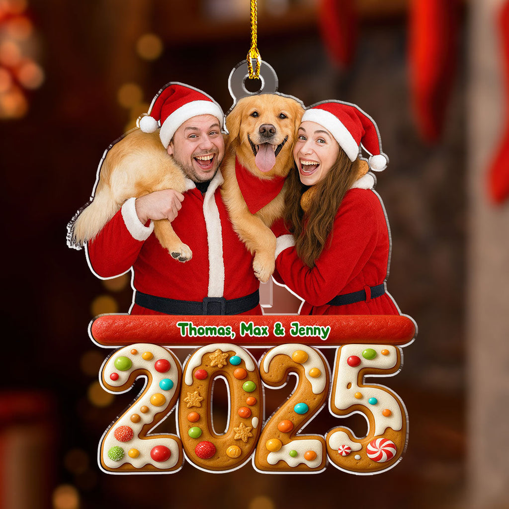 Custom Christmas Decor Home Birthday Gifts For Dog Lovers • We And Our Dog Version 3 Photo - Personalized Acrylic Ornament