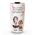 Custom Christmas Birthday Gifts For Dog Mom, Dog Lovers • Girls Are In Love With Dogs - Personalized Tumbler