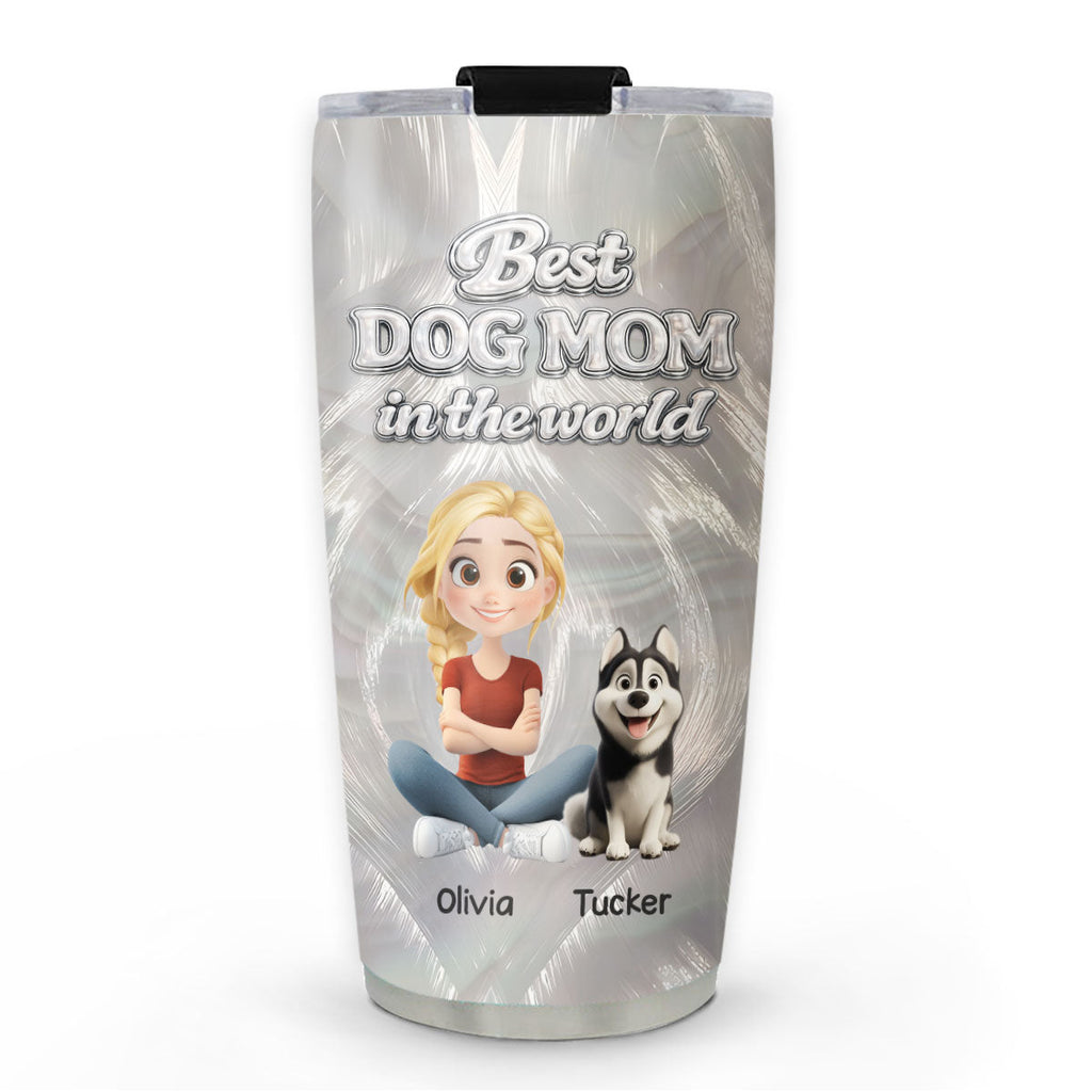 Custom Christmas Birthday Gifts For Dog Mom, Dog Lovers • Delusion Is Solution - Personalized 3D Effect Tumbler