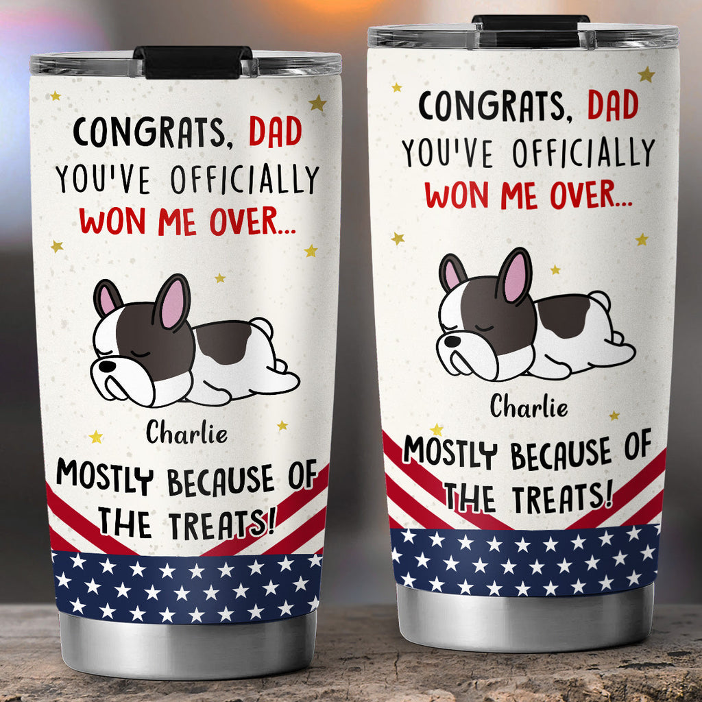 Custom Mother's day Birthday Gifts For Pet Mom, Pet Lovers • Congrats Dog Dad Mom - Personalized Tumbler