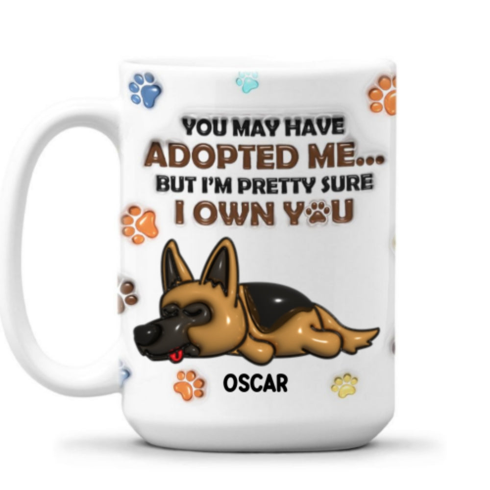 Custom Mother's day Birthday Gifts For Cat Mom, Cat Lovers • We Sure We Own You Version 2 - Personalized 3D Inflated Effect Mug