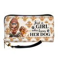 Pumskin Dog Autumn - Personalized Leather Wallet