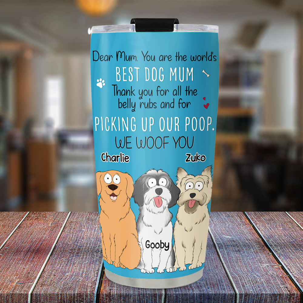 Custom Mother's day Birthday Gifts For Pet Mom, Pet Lovers • All The Belly Rubs - Personalized Tumbler