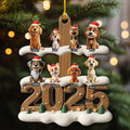 Custom Christmas Decor Home Birthday Gifts For Dog Lovers • Only All Of You This Year - Personalized 3D Effect Wood Ornament