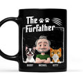 Custom Christmas Birthday Gifts For Dog Dad, Dog Lovers • The Furfather Dark Ver - Personalized Coffee Mug