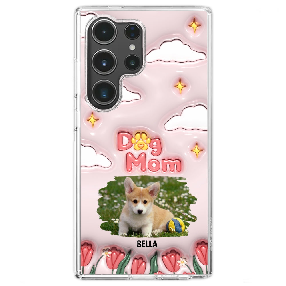 I Love My Dog Mom Photo - Personalized 3D Inflated Effect Phone Case