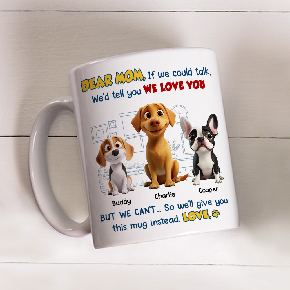 Custom Mother's Father's day Birthday Gifts For Dog Lovers • Here Is The Mug - Personalized Coffee Mug