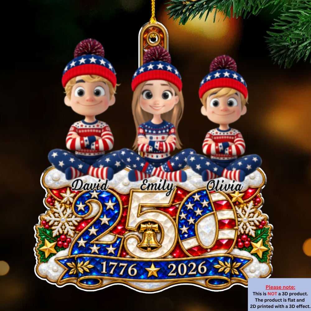 Christmas Across 250th Anniversary - Personalized Acrylic Ornament
