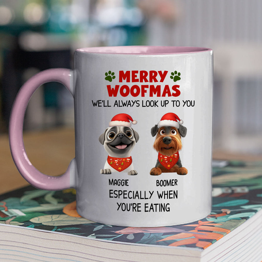 Custom Christmas Birthday Gifts For Dog Lovers • Especially When You Are Eating Christmas - Personalized Accent Mug