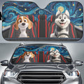 Custom Christmas Birthday Gifts Car Accessories for Pet Parents • Happy Trip - Personalized Car Sunshade