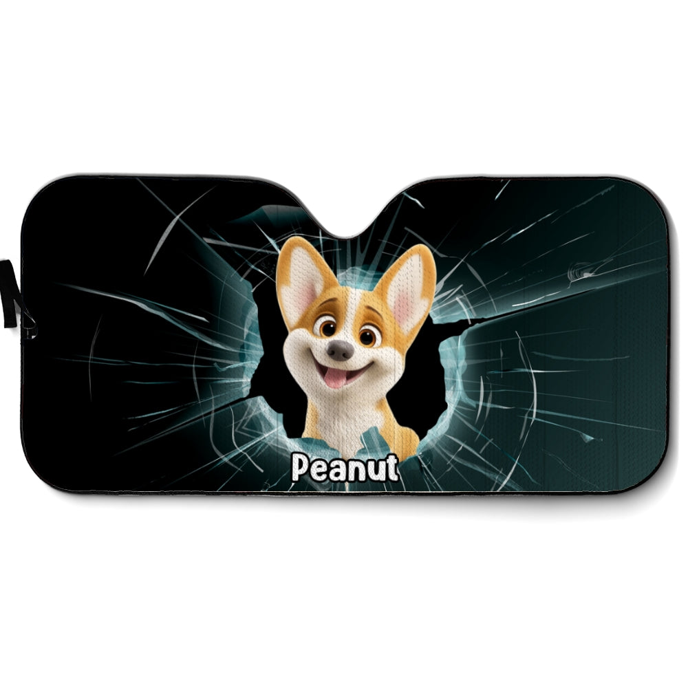 Custom Christmas Birthday Gifts Car Accessories for Dog Parents • Dog And Car - Personalized Car Sunshade