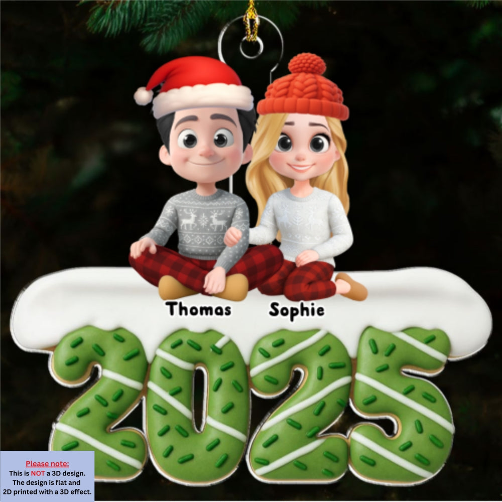 Happiness Baked Into Every Holiday Moment - Personalized Acrylic Ornament