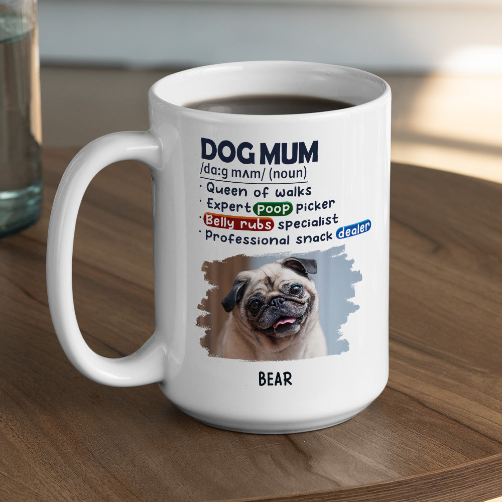 Custom Photo Christmas Birthday Gifts For Dog Lovers • Dog King Queen Of Walks Photo - Personalized Coffee Mug