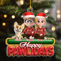 Custom Christmas Decor Home Birthday Gifts For Dog Lovers • We And Our Dog Pawlidays - Personalized Acrylic Ornament