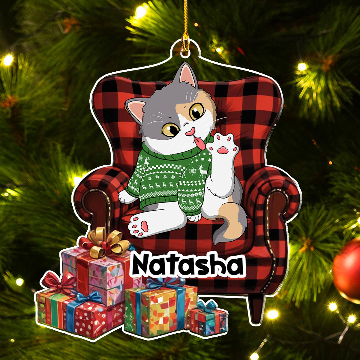 Whisker Wonderland - Personalized Acrylic Ornament