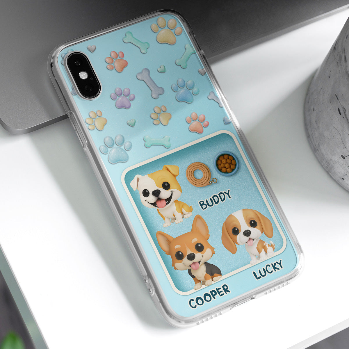 Figure Funny Dogs - Personalized 3D Effect Phone Case