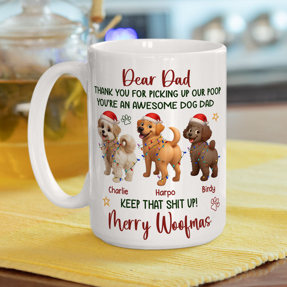 Custom Christmas Birthday Gifts For Dog Lovers • Awesome Dog Parent - Personalized Coffee Mug