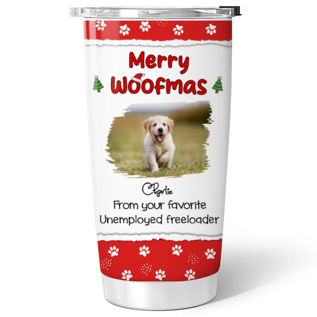 Custom Photo Christmas Birthday Gifts For Dog Lovers • From You Favorite Photo - Personalized Tumbler