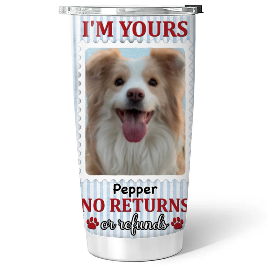 Custom Christmas Birthday Gifts For Dog Mom, Dog Lovers • Forever Your Dog Photo - Personalized Tumbler