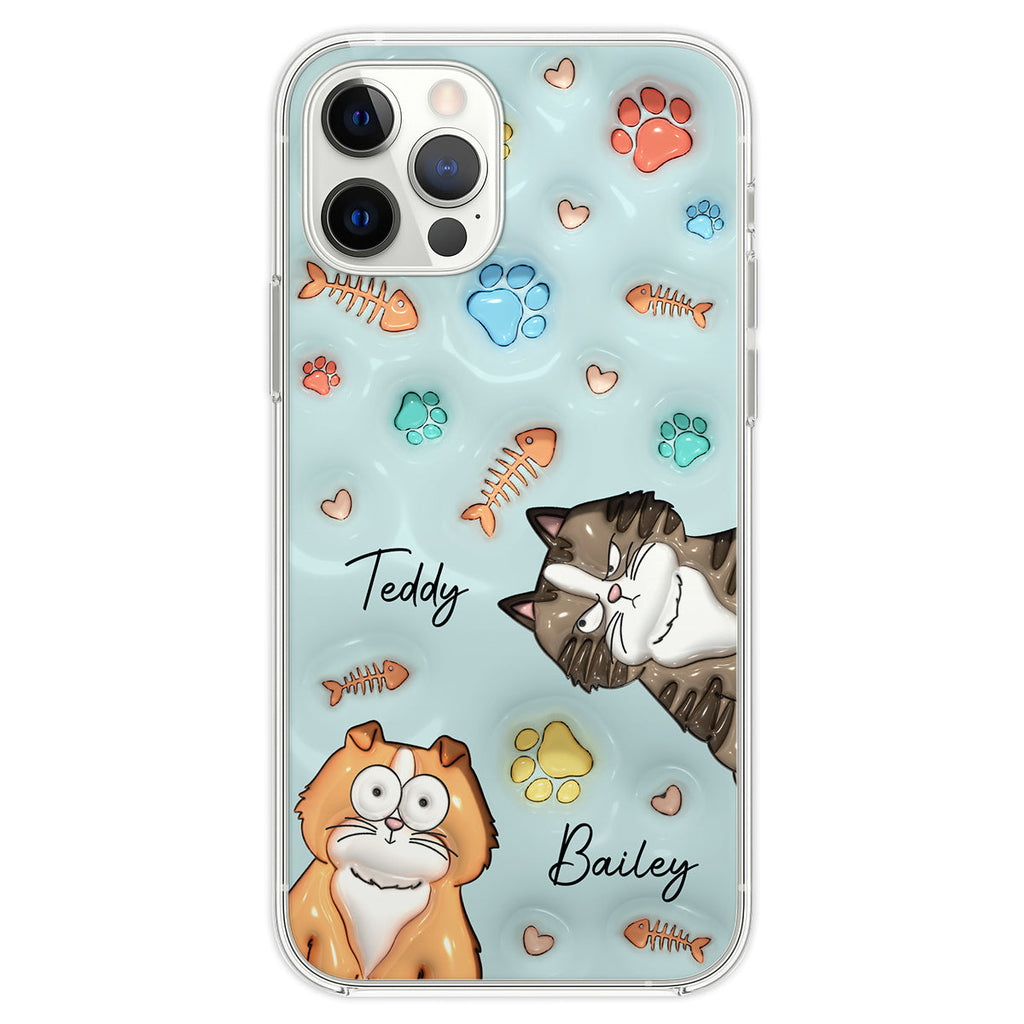 My Lovely Fur Babies Colorful- Personalized 3D Inflated Effect Phone Case