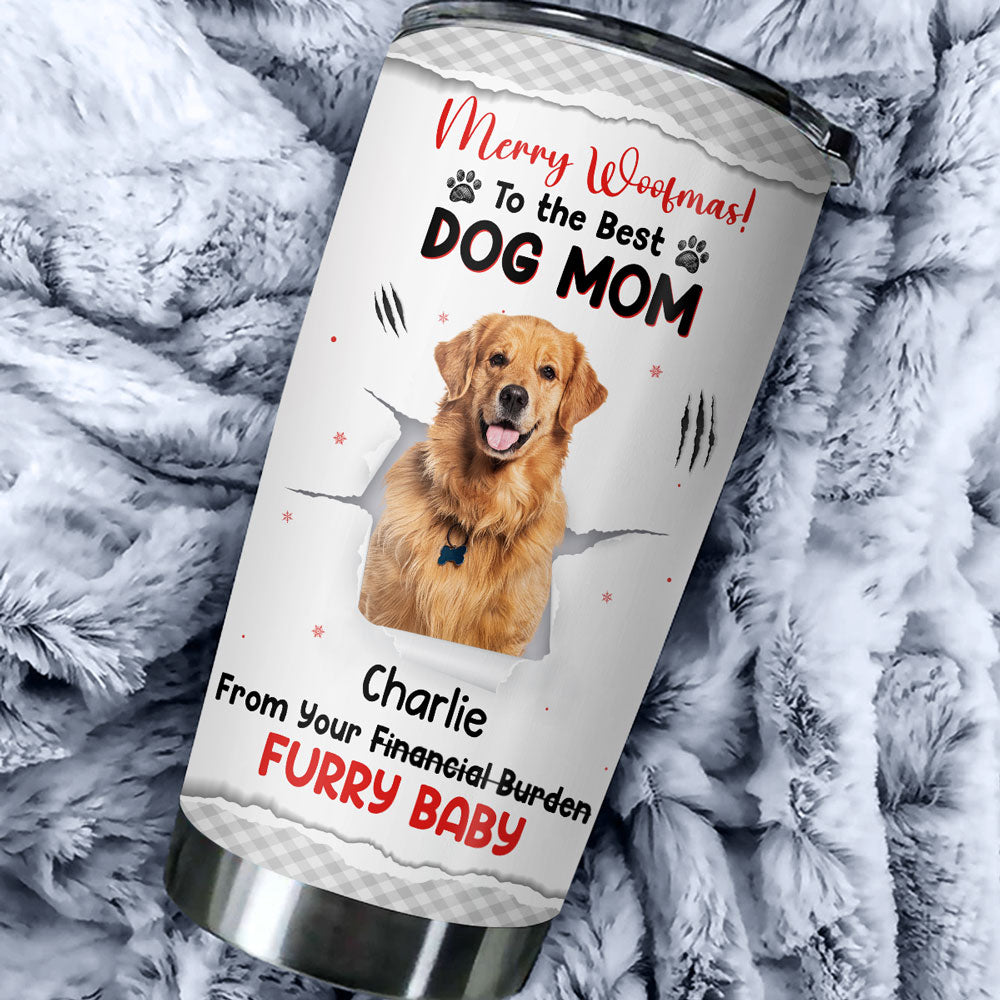 Custom Photo Christmas Birthday Gifts For Dog Lovers • Dog Lovers Photo - Personalized Tumbler