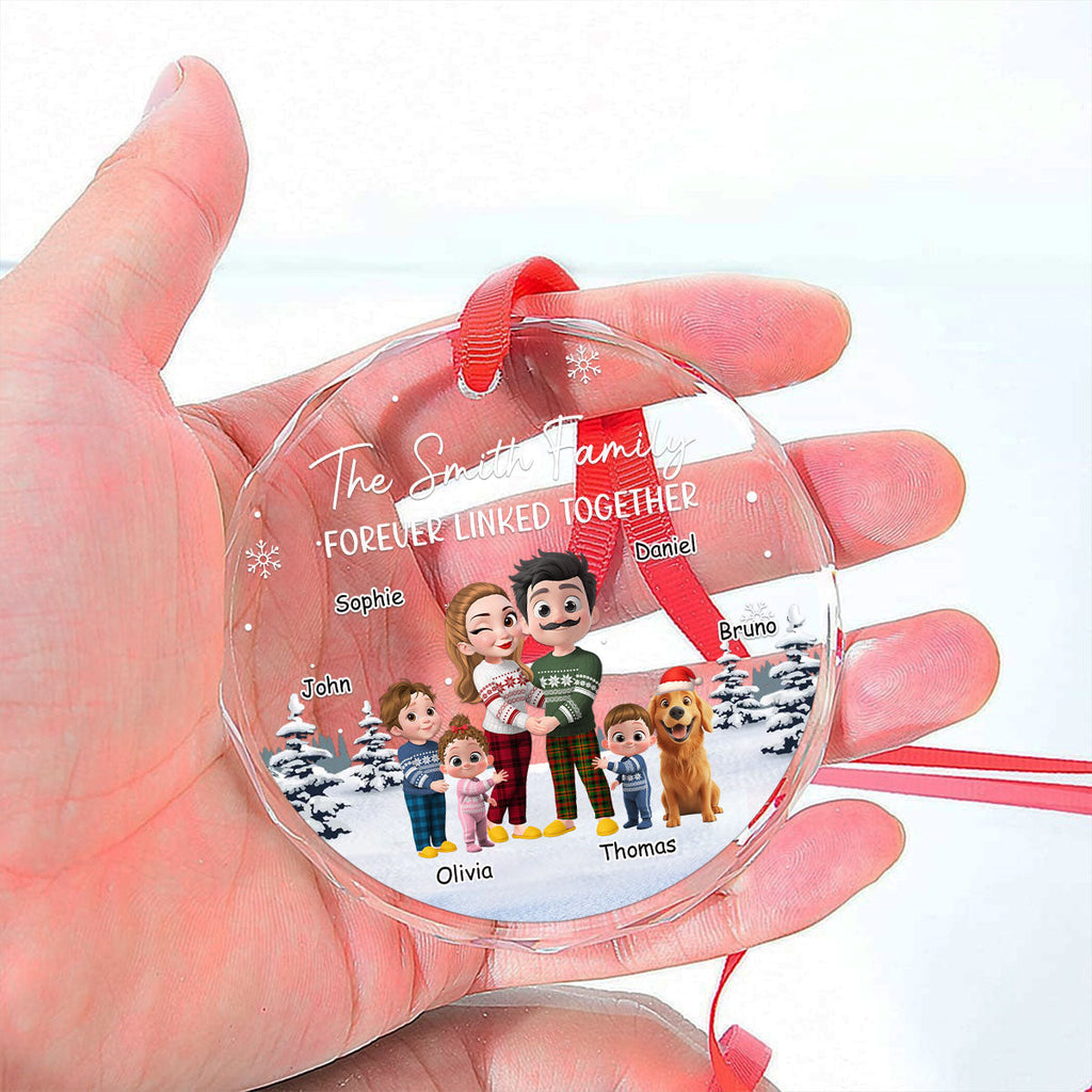 Custom Christmas Decor Home Birthday Gifts For Dog Lovers • Family Hearts United - Personalized Glass Ornament