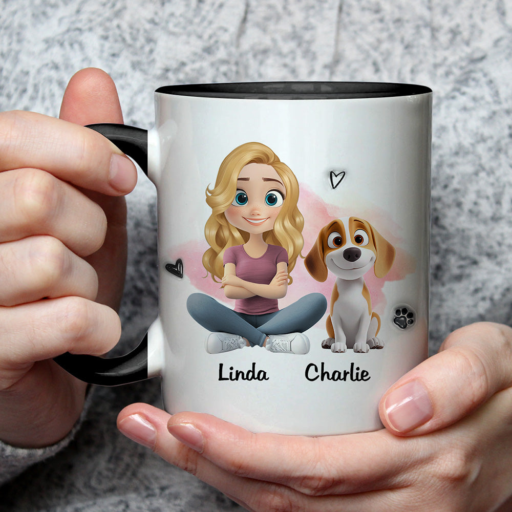 Custom Mother's day Birthday Gifts For Dog Mom, Dog Lovers • Best Of The Best - Personalized 3D Inflated Effect Accent Mug