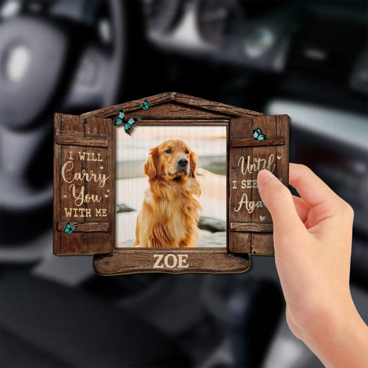 My Hardest Goodbye - Personalized Car Visor Clip