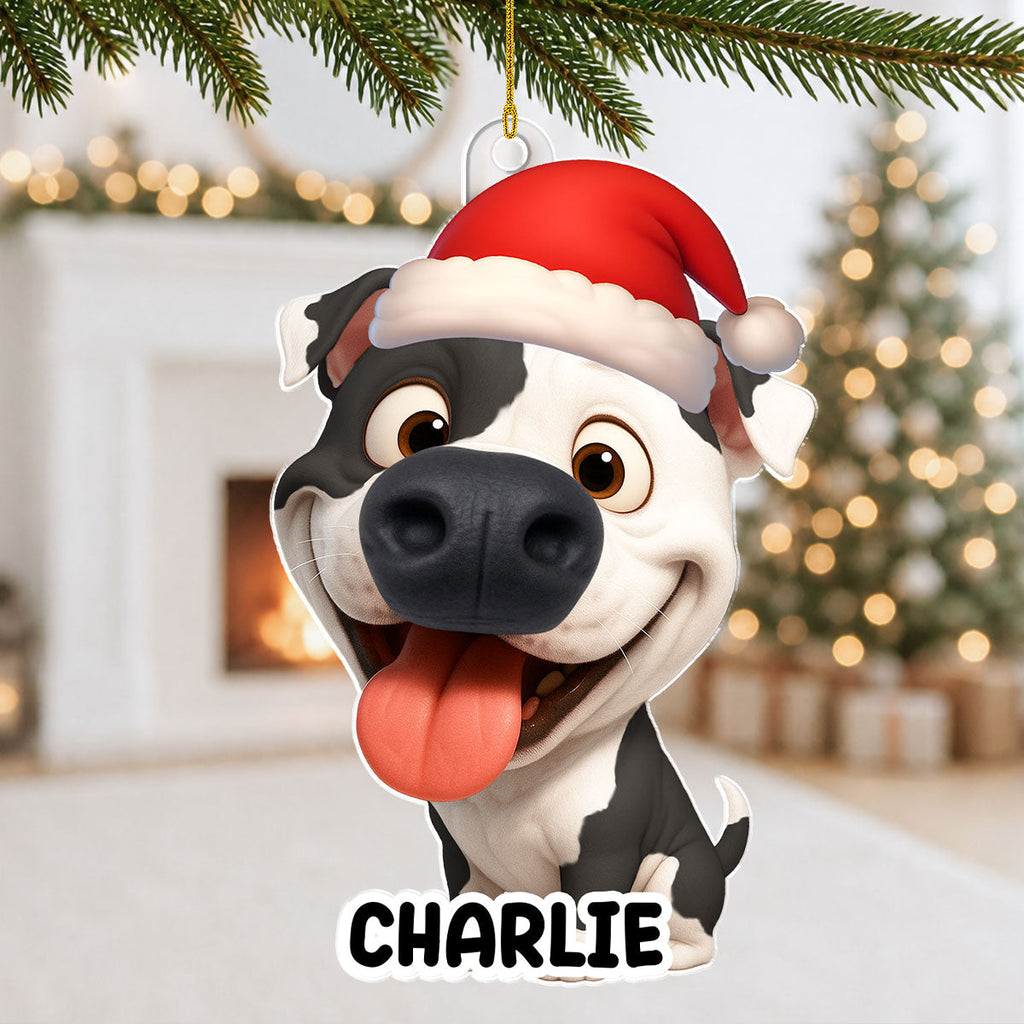 Custom Christmas Decor Home Birthday Gifts For Pet Lovers • Merry Snoutmas - Personalized Nose Squishy Ornament