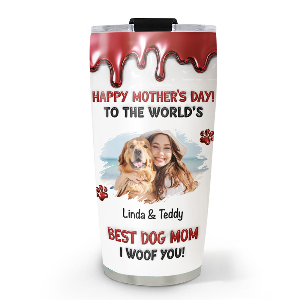 Custom Photo Mother's day Birthday Gifts For Dog Mom, Dog Lovers • Dog Mom Special Day Photo - Personalized Tumbler