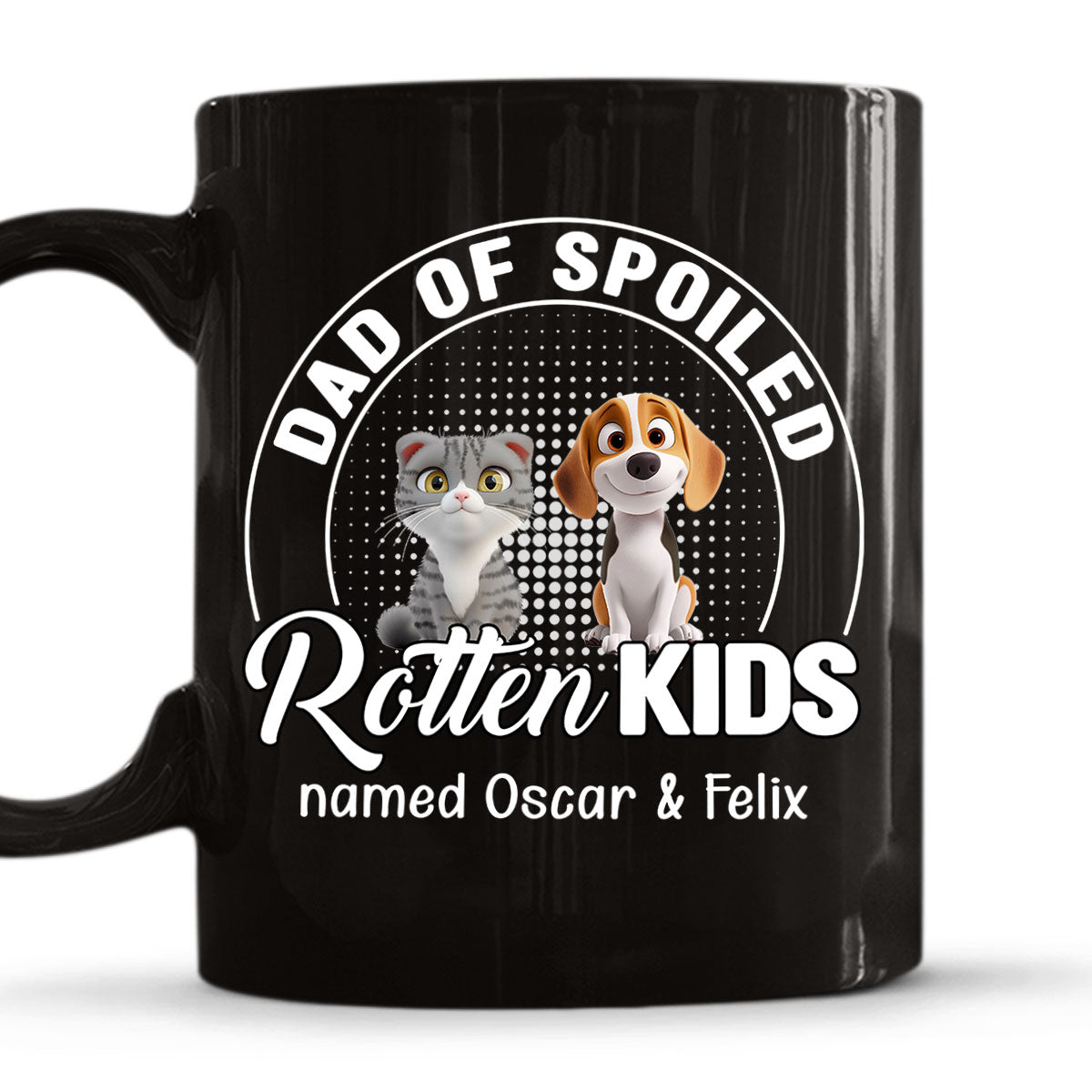 Custom Christmas Birthday Gifts For Pet Lovers • Handsome Spoiled Rotten Pet - Personalized Coffee Mug