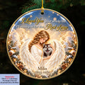 Custom Christmas Memorial Sympathy Gifts For Dogs, Cats • Forever Our Angel Version 2 - Personalized 3D Effect Acrylic Ornament