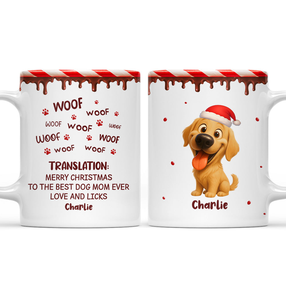 Custom Christmas Birthday Gifts For Dog Lovers • Licks To You - Personalized Coffee Mug