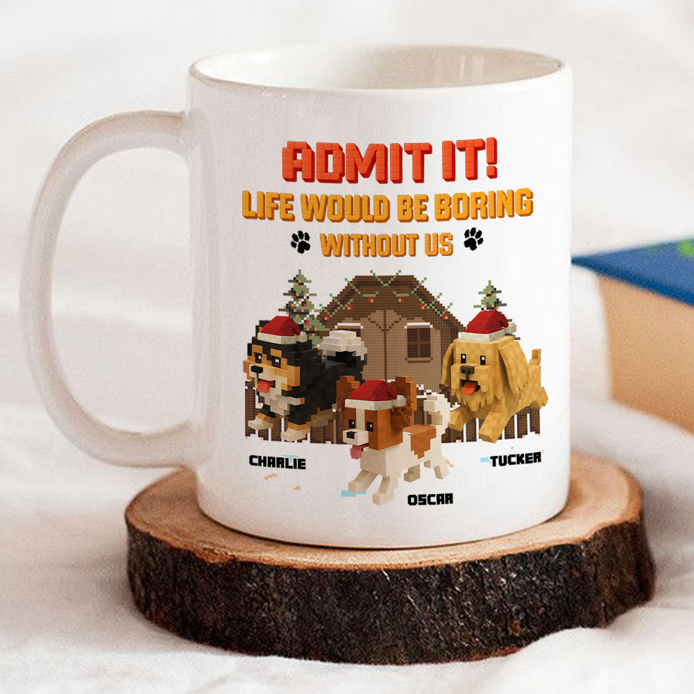Custom Christmas Birthday Gifts For Dog Lovers • Admit It Square - Personalized Coffee Mug