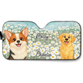 Custom Christmas Birthday Gifts Car Accessories for Dog Parents • Is It Spring Yet - Personalized Car Sunshade