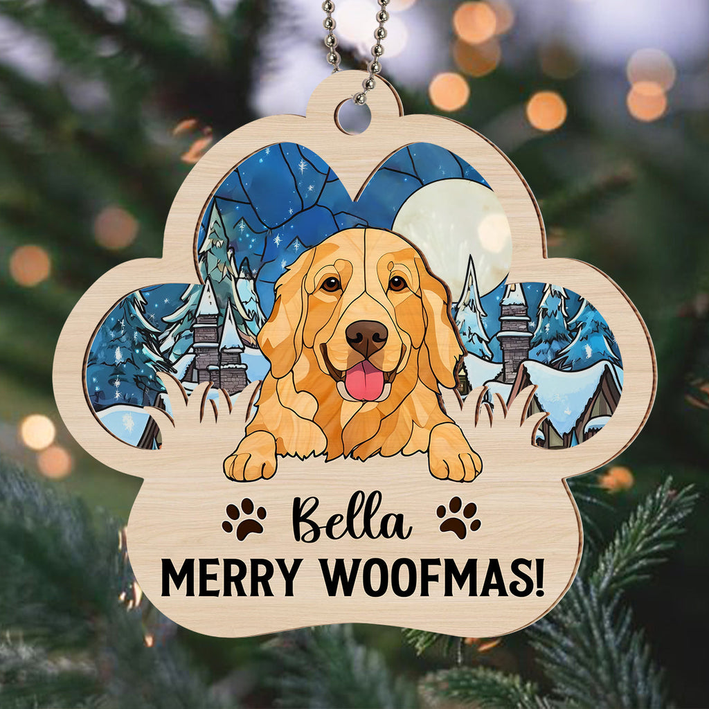 Holiday Cheer - Personalized Suncatcher Ornament