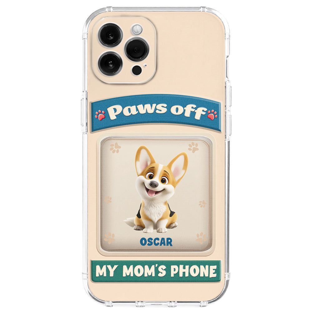 Paws Off This Phone - Personalized 3D Inflated Effect Phone Case