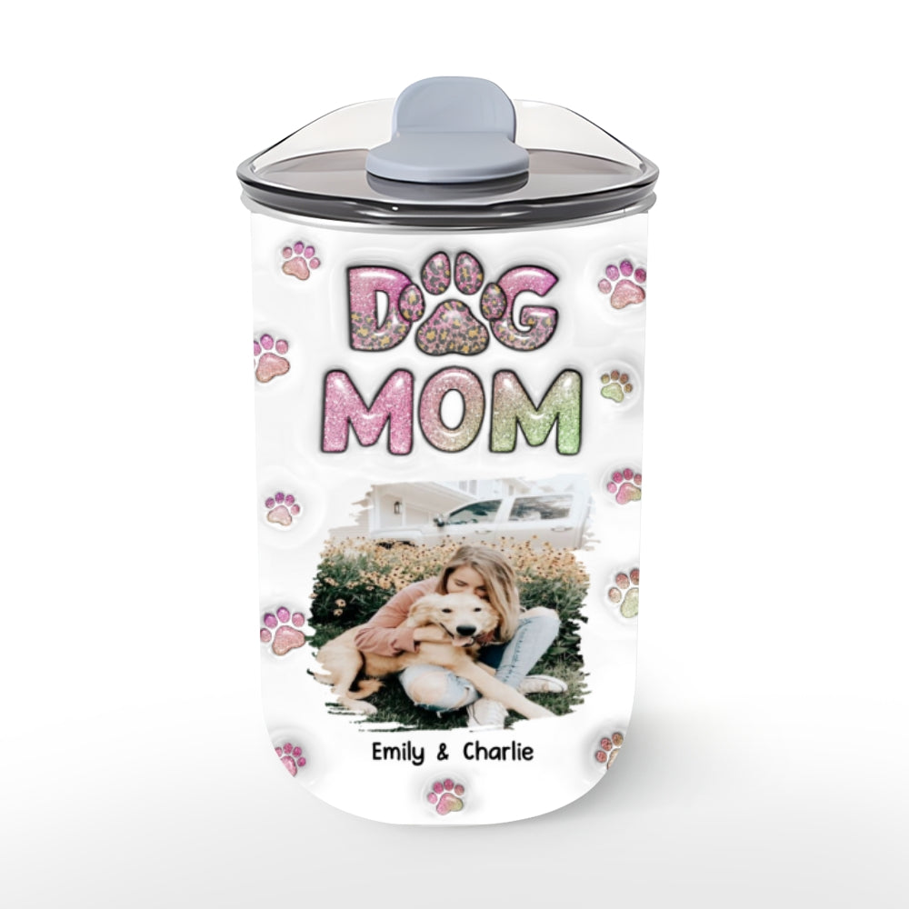 Dog Mom Lovely Chibi Photo - Personalized 10oz Tumbler