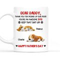 Custom Father's day Birthday Gifts For Pet Dad, Pet Lovers • Awesome Dad - Personalized Coffee Mug